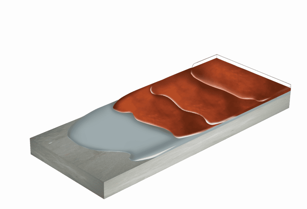 High-Build-Variegate Color System Flexmar Variegate Stain Sealer Coating System